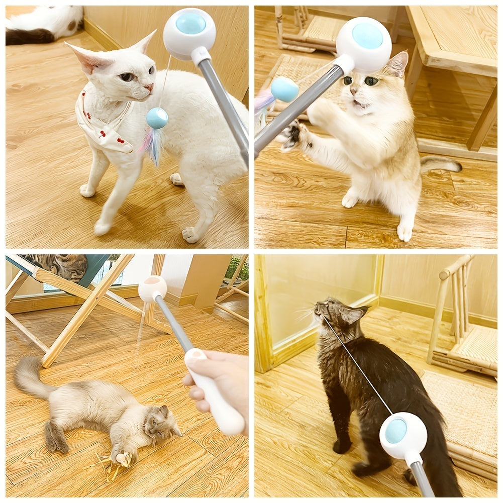 Retractable Cat Teaser Stick