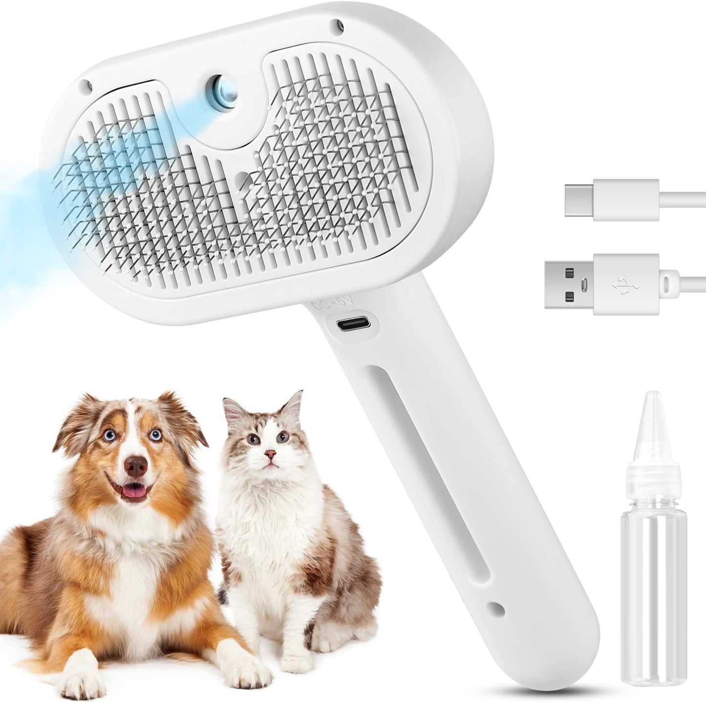 3-in-1 Spray Grooming Brush