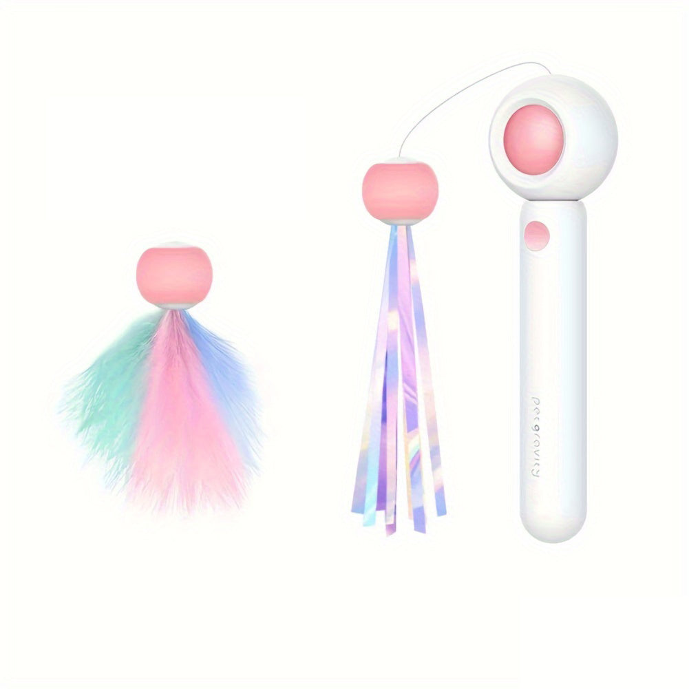 Retractable Cat Teaser Stick