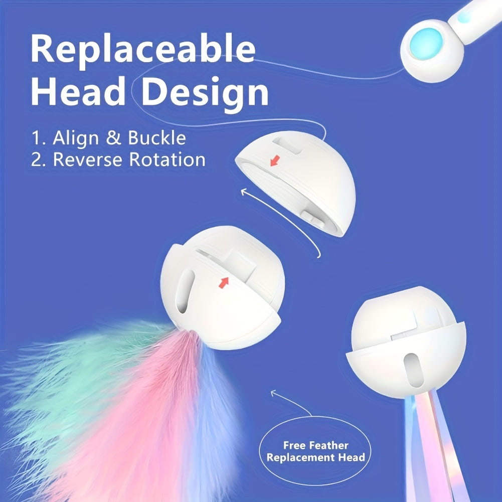 Retractable Cat Teaser Stick