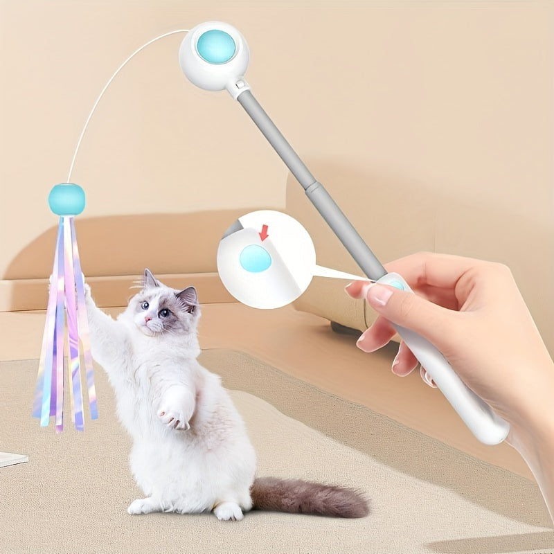Retractable Cat Teaser Stick