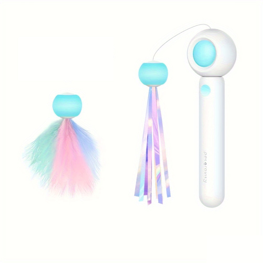 Retractable Cat Teaser Stick