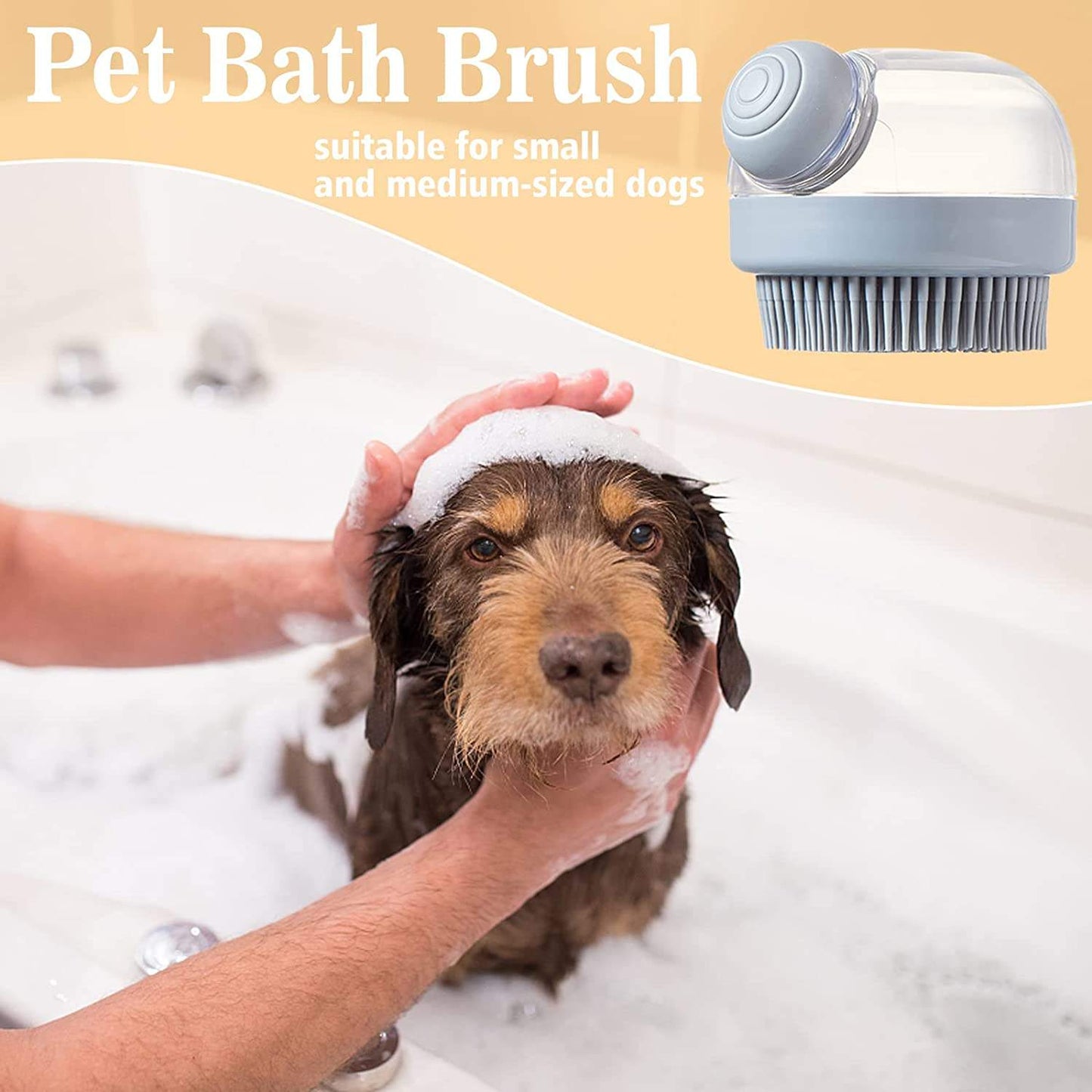 Silicone Shampoo Grooming Brush
